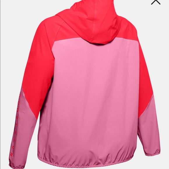 Plus Under Armour Woven Branded Full Zip Hoodie - Picture 5 of 6